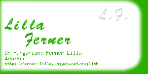 lilla ferner business card